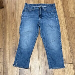 SPANX Women's Crop Blue Jeans